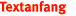 Textanfang